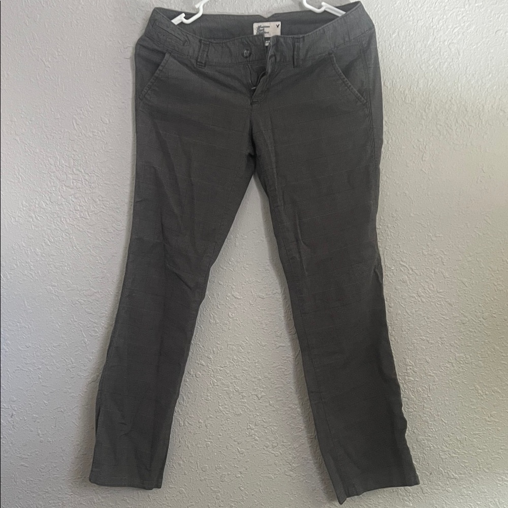 American Eagle Outfitters Women's Charcoal Straight Leg Jeans
